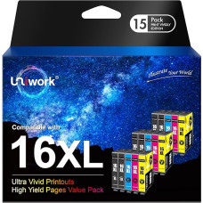 Uniwork Compatible Ink Cartridges for Epson 16 16XL 16 XL, 6 Black, 3 Cyan, 3 Magenta, 3 Yellow