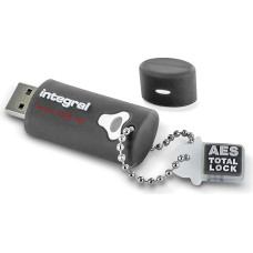 Integral 4GB Crypto-197 256-Bit 3.0 USB Stick Encrypted - USB Stick Password Protected - FIPS 197 Certified, Robust, Double-Layer, Waterproof Design XTS-AES