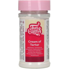 FunCakes, Tartaric Acid Powder, Cream of Tartar, Perfect for Stabilising Protein, Preventing Sugar Crystallisation, pH Control and Increasing Airiness of Cakes, 80 g
