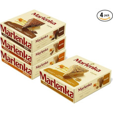 MARLENKA® 3+1 Honey Cake - Mix 4 x 800 g | Czech Cake for Desserts and Gift Sets | Delicious Honey Cake Gift Box | Honey Cake for Special Occasions