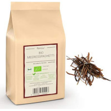 Kamelur 100 g Organic Sea Spaghetti (Himanthalia Elongata) Whole - Algae Noodles without Additives, Vegan and Gluten-Free - Organic Algae Noodles in Biodegradable Packaging