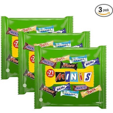 MIXED Minis 3x1425g Twix, Snicker, Mars, Bounty, Milky Way - Party Mix Chocolate Bar