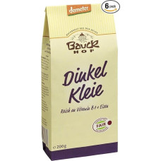Bauckhof Demeter Spelt Bran Pack of 6 x 200 g