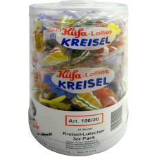 Küfa spinning top lollipops, pack of 3, 1 pack (1 x 20 pieces)