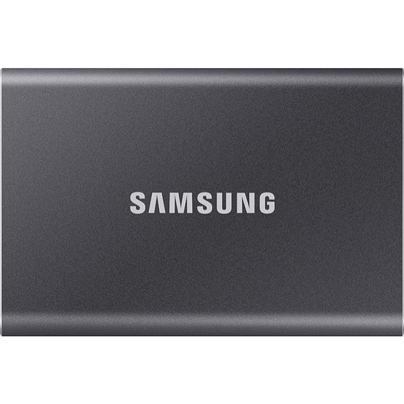 Samsung Portable SSD T7 2TB USB 3.2 Gen.2 1050 MB/s Read 1000 MB/s Write External SSD Hard Drive for Mac, PC, Smartphone and Game Console, Grey, MU-PC2T0T/WW