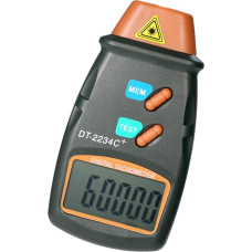 Skaitmeninis tachometras Rankinis foto tachometras Lazerinis nekontaktinis diapazonas 2.5 RPM-99.999 RPM LCD ekranas Variklio tachometras su 3 vnt. atspindinčia plėvele