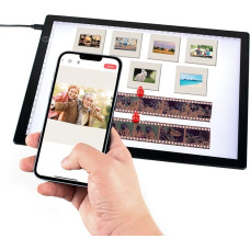 Slide Viewer Light Block for Slides and Film Negative Scanning, Ultra Thin A4 Size, Magnetic Backlight with 3 Brightness Levels, USB Powered