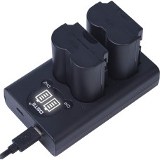 DSTE 2 vnt. NP-W235 atsarginė baterija + dvigubas USB įkroviklis su LCD ekranu, suderinamas su Fuji XT4 X-H2 X-H2S skaitmeniniu fotoaparatu