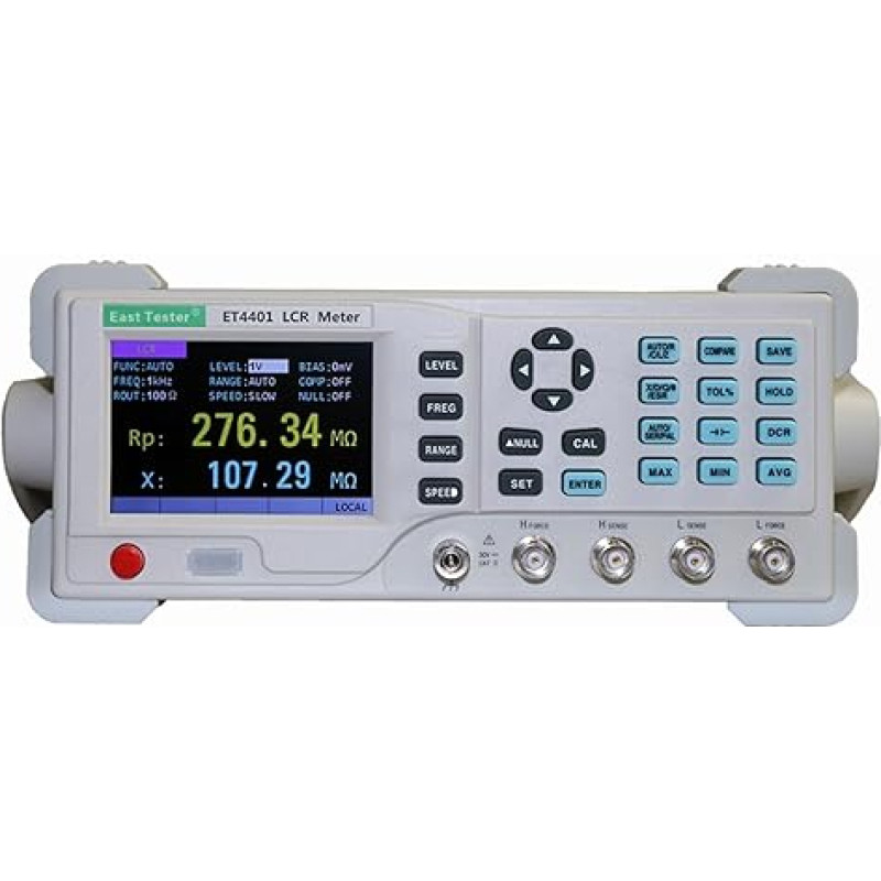 LCR-Brücke, LCR-Meter, 10 Hz ~ 100 kHz LCR-Digitalbrücke, Gleichstromwiderstand, Elektrolytkapazitätsanalysator, Grundgenauigkeit 0,1%, Datensatz(ET4510)