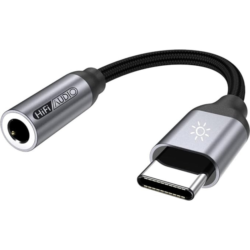 USB C to Jack 3.5 Aux, Audio Adapter Jack USB C for Headphones, USB C Male to Dongle Audio Aux for Samsung Galaxy S21 S20 Ultra S20+ Note 20 10 S10 S9 Plus, ixel 4 3 2 XL, iPad Pro