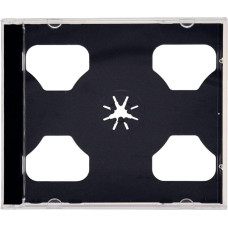 Vision Media® 25 X Double CD Jewel Case Black Tray