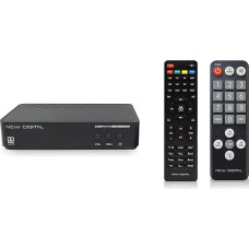 NEW DIGITAL S2 3000 HD Senior Satellite Receiver, Digital Satellite Receiver, HD-TV with HDMI, SCART - S/PDIF Coaxial Connection, 12 V Power Supply, Ideal for Camping, Receiver for Satellite Dish