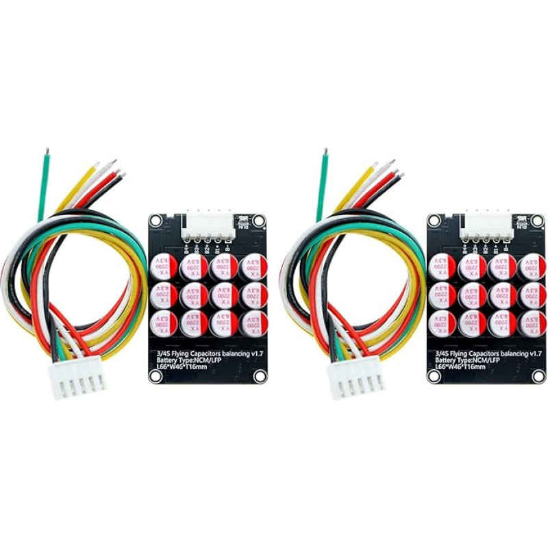 Ocnvlia 2 x 4S Equalizer Balancer Lifepo4//LTO baterijos energijos išlyginimo kondensatoriaus plokštė