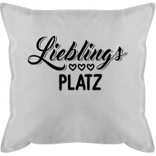 Pagalvėlė 50 x 50 cm - pareiškimas su posakiais - mėgstamiausia vieta - 50 x 50 cm - pilka - pagalvėlės užvalkalas Posakiai Mano vyriška pagalvėlė ir užpildas Posakis užvalkalas Sofos pagalvėlė Laimingų Naujųjų metų