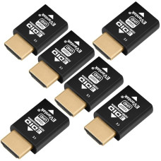 6 pakuotės mini HDMI EDID emuliatorius 1920x1080@59Hz kompaktiškas dizainas palaiko HDMI jungiklius Extender AV imtuvas Video Splitter