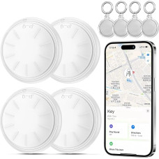 4 Stück Air Tracker Tag,Smart Bluetooth Item Finder,Smart Tag funktioniert mit Apple Find My App (nur IOS),Tracker Bluetooth austauschbare Batterie, für Schlüssel, Gepäck, Koffer, Brieftaschen,