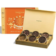 GLOW- Assorted Tea Gift Set, 6 Award Winning Teas in a Presentation Box ???? | Black Tea, Green Tea, Herbal Tea, Chai Tea Sampler | Perfect Valentines Day Gifts for Wife | OPRAH’S FAVORITE TEA 2018 ☕️