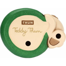 THUN - Meškiukas su keramine eglute, vidutinis, 12 x 9 cm, aukštis 10,5 cm