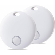 Reyke Smart Tag Pro, Suitcase Tracker Compatible with Apple Where is App (iOS Only), Key Finder for Keys, Luggage, Suitcase, Wallet, IP67 Waterproof, Pack of 2