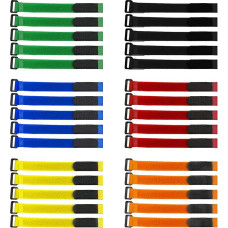 Hochwertiges Nylon-Kabelbinder-Set, farbige Kabelbinder mit beschreibbarem Etikett, langlebige und verstellbare Kabelbinder für Drähte, Kabel, Zuhause, Büro und Heimwerker (20 x 2 cm), 30 Stück