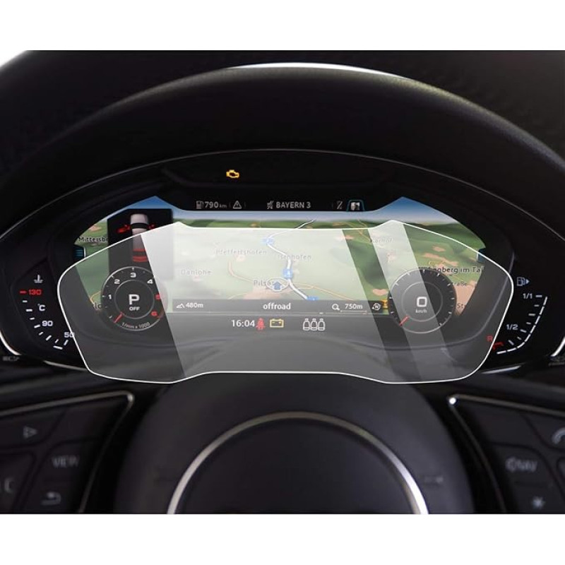 YEE PIN 2019 2020 AUD i A4 A5 Q5 Screen Protector Instrument Panel Protective Film Scratch-Resistant Navigation Protective Film Anti-Scratch