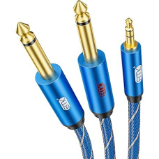 EMK 1M Stereo Y Cable for Smartphone, Computer, CD/DVD Player, Speaker and Home System Amplifier