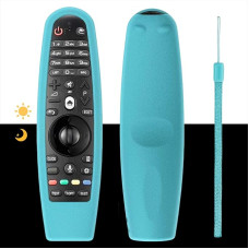 Silikono apsauga LG MR20GA MR19BA MR18BA MR650A MR600 Fernbedienung, rutschfeste Abdeckung für LG AKB75855501 Magic Remote Skin Protector - Glow Blue