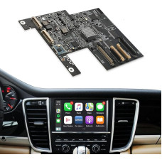 ISUDAR Wireless Carplay Box Module for Porsche Panamera Cayenne Macan Cayman Boxster 911 718 PCM 3.1 Android Car USB Music Video Mirror Link Supports Camera Steering Wheel Control Hold Car Radio
