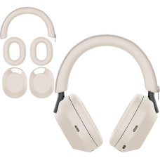 Aiiviol Protective Case 3-Piece Set for Sony WH-1000XM5 Headphones, Silicone Headphone Cover, Sony XM5 EarPad Cover, Ear Cover, Headband Cover, Protector Covers, Sweatproof and Easy to Wash