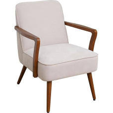 SVITA Tuva poilsio kėdė akcentas kėdė Vienvietė sofa su porankiais Paminkštintas derliaus modernus Skandi Gyvenamasis kambarys Miegamasis kambarys Valgomasis kambarys Smėlio spalvos