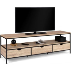 IDMarket - Detroit TV Unit with 3 Drawers Industrial Design 160cm
