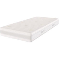 FRANCO Hard Cold Foam Mattress, 90 x 200 cm, Hardness H4 Firm, 22 cm High, Washable Aloe Vera Cover, White, Oeko-Tex Certified