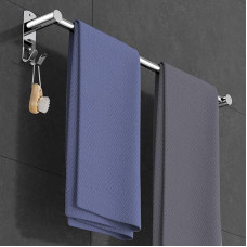 Rankšluosčių laikiklis ištraukiamas 50-90 cm nerūdijančio plieno be gręžimo Rankšluosčių laikiklis Sieninis rankšluosčių laikiklis Vonios kambarys, skirtas vonios kambariui Virtuvės vonios rankšluosčių laikiklis (ištraukiamas 1 sluoksnis)