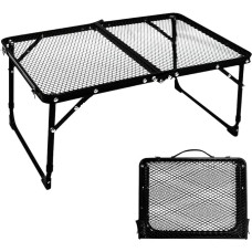 TIYASTUN Black Mesh Camping Table
