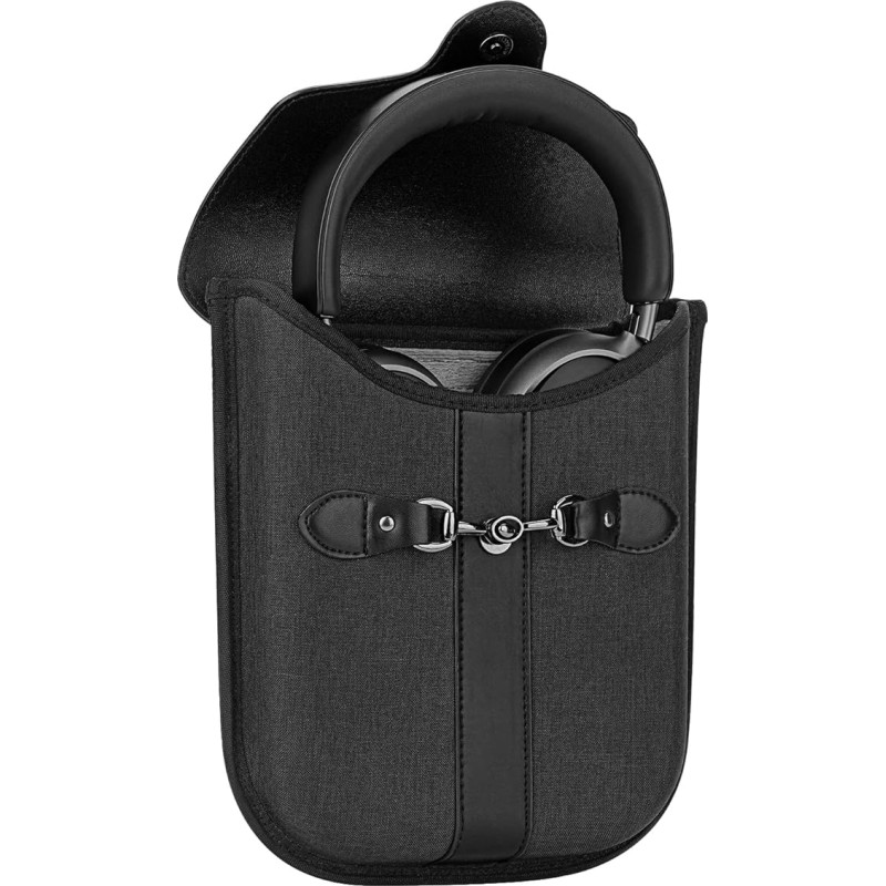 Geekria Elite Headphone Case for On-Ear/Over Ear Headphones, Replacement Hard Shell Travel Case Compatible with Bose QCUltra, 700, QC45, QC35, JBL Tune 770NC Headsets (Black)