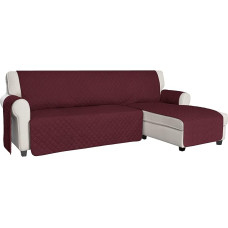 ISSUNTEX Sekcinių sofų užvalkalai šunims, dvipusis L formos sofos užvalkalas, atsparus vandeniui, šezlongų užvalkalas, baldų apsauga vaikams ir augintiniams (X dydžio, vynas/vynas)