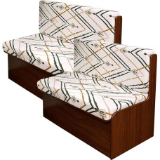 KRFOONN Caravan Dinette Cushion Covers Printed Replacement Couch Cushion Covers Washable RV Bench Seat Covers for Travel Trailer Couch (2 Back Covers and 2 Benches, 39)