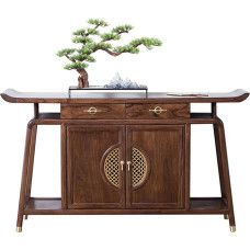 GLigeT Konsolinis stalas 61 colių ūkinis ir modernus įėjimo stalas, konsolinis stalas, sofos stalas su metalinėmis rankenomis, prieškambario stalas įėjimui, prieškambariui, svetainei, įėjimo stalui