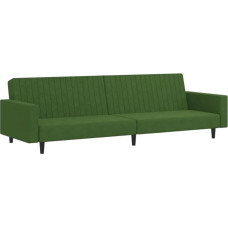 vidaXL Sofa lova 2 sėdimų vietų sofa lova svetainei Namų kino biuras Svečių lova su mediniu rėmu Sofa lova Dienos lova Sofa sofa išskleidžiama Tamsiai žalias aksomas
