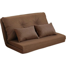 Adjustable Convertible Folding Chair with Metal Frame, Smoke Grey Base, Sofa Bed with Backrest and Pillows - Foldable Mattress, Futon Couch, Bed, Perfect for Lazy Days