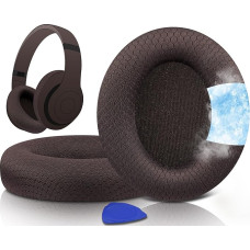 SOULWIT Full Cooling Gel Replacement Ear Pads for Beats Studio Pro Wireless Noise Cancelling Headphones, Cushion with Breathable Mesh, Noise Insulation Foam
