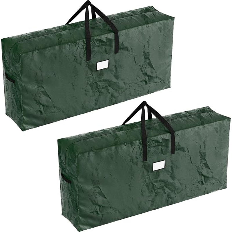 Elf Stor 2.7m Christmas Storage Bag for Artificial Tree Protection 2 Packs x 2.7m Green