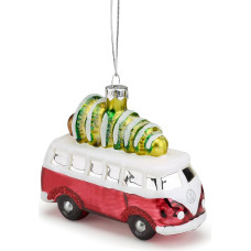 Volkswagen 5H9087790 Christmas Tree Pendant T1 Bulli Christmas Tree Glass Christmas Tree Decoration Red