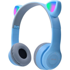 arVin Children's Headphones, Cat Ears Headphones with LED Lights and Microphone, Pluggable, TF Card, Foldable Wireless Bluetooth Stereo Headset