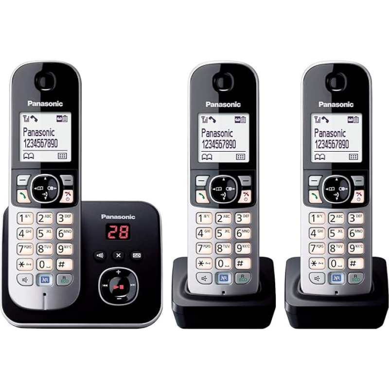 Panasonic KX-TG6824GA DECT Cordless Phone with Answering Machine
