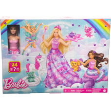 Barbie Dreamtopia HVK26 Pasakų advento kalendorius su lėle ir 24 siurprizais, pvz., gyvūnėliais, mada ir aksesuarais