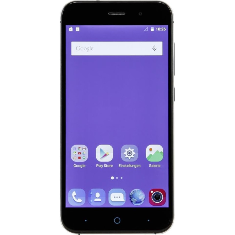 ZTE Blade V6 išmanusis telefonas (12,7 cm (5 Zoll) ekranas, 13 megapikselių kamera, 16 GB atminties), pilkos spalvos