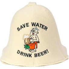 Natūralios tekstilės pirties kepurė 