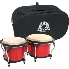 PURE GEWA CLUB SALSA F826006 6.5 and 7.5-Inch Bongo with Bag - Wine Red