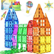 60 Magnetic Building Blocks, Children's Toy, STEM Magnetic Blocks, Sensory Toy, Children's Games, Magnetic Building Toy for 3+ Years Old Boys and Girls, Preschool, Nursery and Toddler Toy
